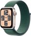 Apple Watch SE (GPS) 40mm Aluminum Case with Lake Green Sport Loop - Starlight