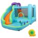 Karl home Inflatable Water Park Bounce House with Climbing Wall and 350-Watt Blower