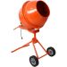 Amucolo 370W Portable Electric Concrete Mixer Cement Mixing Barrow Machine Mixing Mortar Handle with Wheel (4.6 cu/ft.) GH-CYW4-2270
