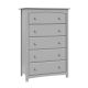 Storkcraft - Kenton 5-Drawer Pebble Gray Dresser