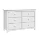 Storkcraft Kenton 6 Drawer White Dresser