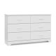 Storkcraft Brookside 6 Drawer White Dresser