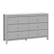 Storkcraft - 6-Drawer Alpine Pebble Gray Dresser