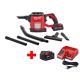 Milwaukee M18 18-Volt Lithium-Ion Cordless Compact Vacuum W/ M18 Starter Kit W/ (1) 5.0Ah Battery and Charger