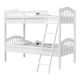 Storkcraft Long Horn White Solid Hardwood Twin - Bunk Bed