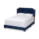 Baxton Studio Darcy Navy Blue Full Bed