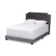 Baxton Studio - Darcy Dark Gray King Bed