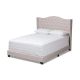 Baxton Studio - Alesha Beige King Bed