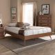 Baxton Studio Lissette Walnut Queen Platform Bed Frame