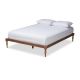 Baxton Studio Iseline Walnut Queen Platform Bed Frame