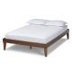 Baxton Studio Lucina Brown Queen Platform Bed Frame