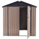 AECOJOY 6 ft. W x 6 ft. D Metal Shed with Double Lockable Door (36 sq. ft.)