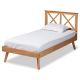 Baxton Studio Galvin Brown Twin Bed