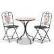 Baxton Studio Santina 3 pc. Metal Outdoor Dining Set