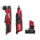Milwaukee M12 12-Volt Lithium-Ion Cordless 3/8 in. Right Angle Drill w/ M12 Rotary Tool and 6.0 Ah XC Battery Pack