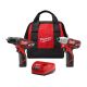 Milwaukee M12 12-Volt Lithium-Ion Cordless Drill Driver/Impact Driver Combo Kit (2-Tool) w/(2) 1.5Ah Batteries, Charger, Tool Bag