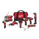 Milwaukee M12 12-Volt Lithium-Ion Cordless Combo Tool Kit (8-Tool) w/(2) 1.5Ah and (1) 3.0Ah Batteries