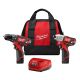 Milwaukee M12 12-Volt Lithium-Ion Cordless Hammer Drill/Impact Driver Combo Kit (2-Tool) W/(2) 1.5Ah Batteries, Charger & Bag