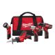 Milwaukee M12 12-Volt Lithium-Ion Cordless Combo Tool Kit (4-Tool) with (2) 1.5 Ah Batteries, (1) Charger, (1) Tool Bag