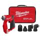 Milwaukee M12 FUEL 12-Volt Lithium-Ion Brushless Cordless 4-in-1 Installation 3/8 in. Drill Driver W/ 4 Tool Head (Tool-Only)