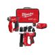 Milwaukee M12 FUEL 12-Volt Cordless 4-in-1 Installation 3/8 in. Drill Driver Kit w/ M12 23-Gauge Lithium-Ion Cordless Pin Nailer