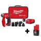 Milwaukee M12 FUEL 12-Volt Lithium-Ion Brushless Cordless 4-in-1 Installation 3/8 inch Drill Driver Kit W/ Free 2.0Ah Battery