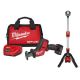 Milwaukee M12 FUEL 12V Lithium-Ion Brushless Cordless HACKZALL Reciprocating Saw Kit W/M12 Rocket Stand Light