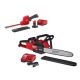 Milwaukee M12 FUEL 8 in. 12V Lithium-Ion Brushless Cordless Hedge Trimmer Kit and M18 FUEL 16 in. Chainsaw Combo Kit (2-Tool)