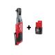 Milwaukee M12 FUEL 12-Volt Lithium-Ion Brushless Cordless 3/8 in. Ratchet w/ M12 2.0Ah Battery