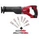 Milwaukee M18 18-Volt Lithium-Ion Cordless SAWZALL Reciprocating Saw w/ Sawzall Blade Set (18-Piece)
