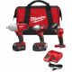 Milwaukee M18 18-Volt Lithium-Ion Cordless Combo Tool Kit (3-Tool) with (2) 3.0 Ah Batteries