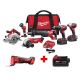 Milwaukee M18 18-Volt Lithium-Ion Cordless Combo Tool Kit (6-Tool) w/ Free M18 Multi-Tool and 5.0 Ah Battery