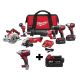 Milwaukee M18 18-Volt Lithium-Ion Cordless Combo Tool Kit (6-Tool) with Free 3/8 in. Impact Wrench and 5.0 Ah Battery