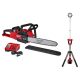 Milwaukee M18 FUEL 16in 18-Volt Lithium-Ion Battery Brushless Cordless Chainsaw Kit and Tower Light Combo Kit (2-Tool)