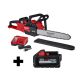 Milwaukee M18 FUEL 16 in. 18-Volt Lithium-Ion Battery Brushless Cordless Chainsaw Kit with M18 High Output 6.0 Ah Battery