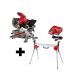 Milwaukee M18 FUEL 18-Volt Lithium-Ion Brushless Cordless 7-1/4 in. Dual Bevel Sliding Compound Miter Saw Kit with Stand, Battery