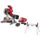 Milwaukee M18 FUEL 18-Volt Lithium-Ion Brushless Cordless 10 in. Dual Bevel Sliding Compound Miter Saw Kit w/ Miter Saw Stand