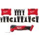 Milwaukee M18 FUEL 18V Lithium-Ion Cordless Brushless Oscillating Multi-Tool (Tool-Only) W/Multi-Tool Blade Kit (21-Piece)