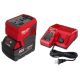 Milwaukee M18 18-Volt Lithium-Ion 175-Watt Powered Compact Inverter with 5.0 Ah Battery and Charger