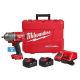 Milwaukee M18 FUEL ONE-KEY 18V Li-Ion Brushless Cordless 1/2 in. High-Torque Impact Wrench with Friction Ring, Resistant Batteries