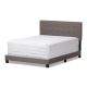 Baxton Studio Brookfield Contemporary Gray Fabric Upholstered Full Size Bed