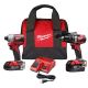 Milwaukee M18 18-Volt Lithium-Ion Brushless Cordless Hammer Drill/Impact Combo Kit (2-Tool) with Cordless Jobsite Fan