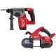 Milwaukee M18 FUEL 18-Volt Lithium-Ion Brushless Cordless 1 in. SDS-Plus Rotary Hammer w/ Compact Bandsaw (2-Tool)