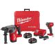 Milwaukee M18 FUEL 18-Volt Lithium-Ion Brushless 1 in. Cordless SDS-Plus Rotary Hammer Kit w/ 1/2 in. Compact Impact Wrench