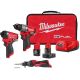 Milwaukee M12 FUEL 12-Volt Li-Ion Brushless Cordless Hammer Drill and Impact Driver Combo Kit (2-Tool) with M12 Soldering Iron