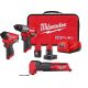 Milwaukee M12 FUEL 12-Volt Li-Ion Brushless Cordless Hammer Drill/Impact Driver Combo Kit (2-Tool) with Oscillating Multi-Tool