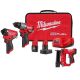 Milwaukee M12 FUEL 12-Volt Cordless Hammer Drill and Impact Driver Combo Kit with M12 23-Gauge Lithium-Ion Cordless Pin Nailer