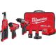 Milwaukee M12 FUEL 12-Volt Lithium-Ion Cordless Hammer Drill/Impact Driver/3/8 in. Ratchet Combo Kit (3-Tool)