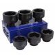 Stark 1-in Drive Jumbo Shallow Impact Cr-Mo Steel SAE Socket Set (3-1/4-in to 4 in.) w/ Carrying Case (6-Piece)
