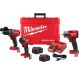Milwaukee M18 FUEL 18-V Lithium-Ion Brushless Cordless Hammer Drill/Impact Driver Combo Kit (2-Tool) with 3/8 in. Impact Wrench